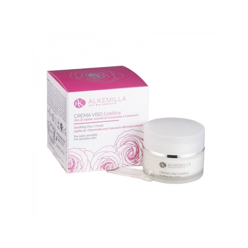 Alkemilla  Crema Viso Lenitiva per Pelli Sensibili, Arrossate e Delicate  Crema viso