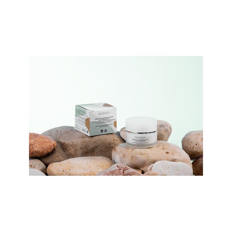 Ovidia  Crema Viso Superidratante 24 H per Pelle Secca  Crema viso