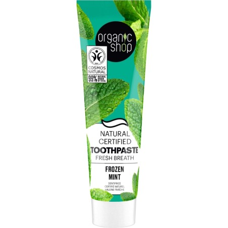 Organic Shop  Dentifricio Rinfrescante con Menta Piperita  Dentifrici