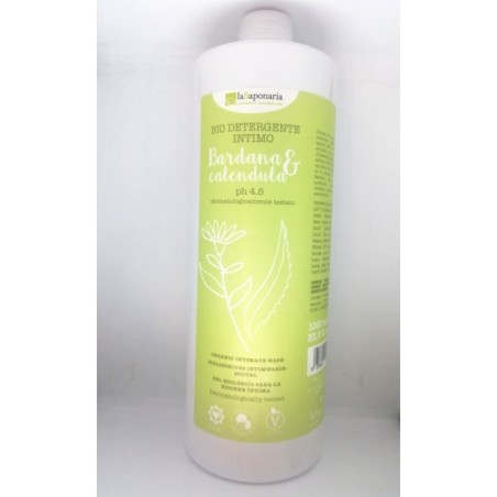 La Saponaria  Detergente Intimo Fresco e Delicato con Bardana e Calendula 1 LT  Detergenti