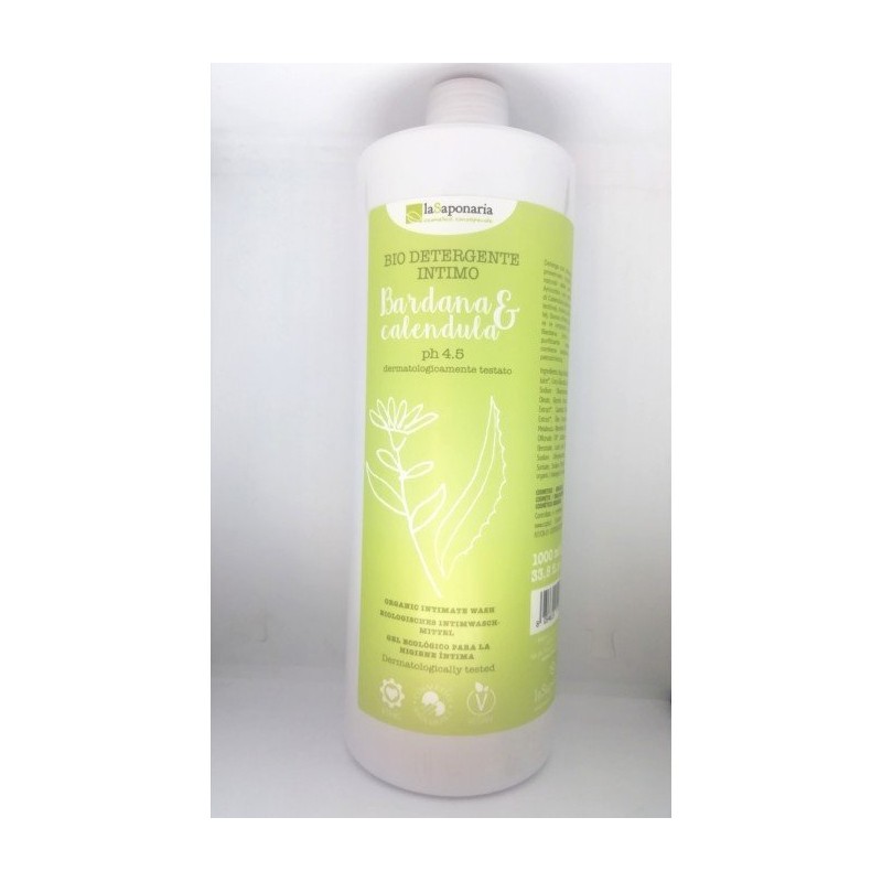La Saponaria  Detergente Intimo Fresco e Delicato con Bardana e Calendula 1 LT  Detergenti