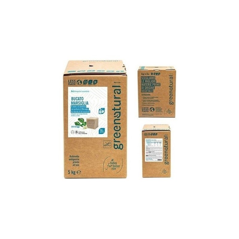 Greenatural  Detergente Liquido per Bucato 5 kg  Bucato