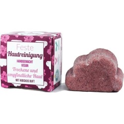 Nettoyant pour le visage solide pour la peau Sèche avec de l'Hibiscus