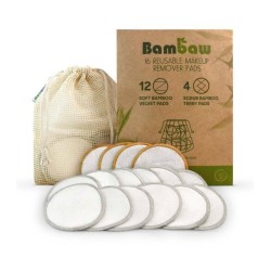 Bambaw  Dischetti Struccanti Lavabili  Spugne e Accessori Viso