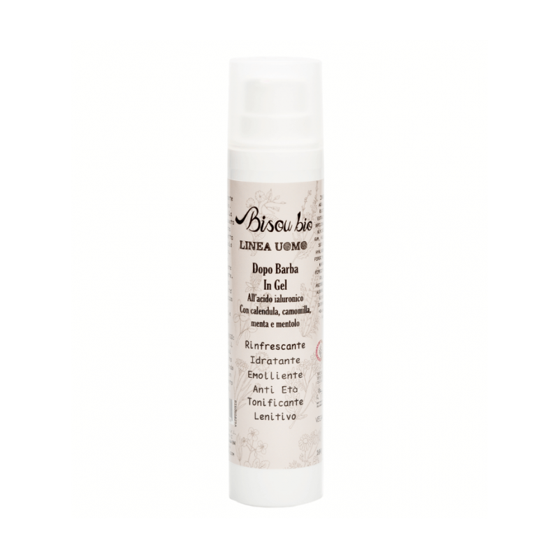 Bisou Bio  Dopo Barba in Gel all’Acido Ialuronico  Capelli