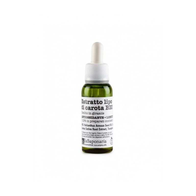 La Saponaria  Estratto Liposolubile di Carota Illuminante ed Uniformante  Ingredienti Cosmetici