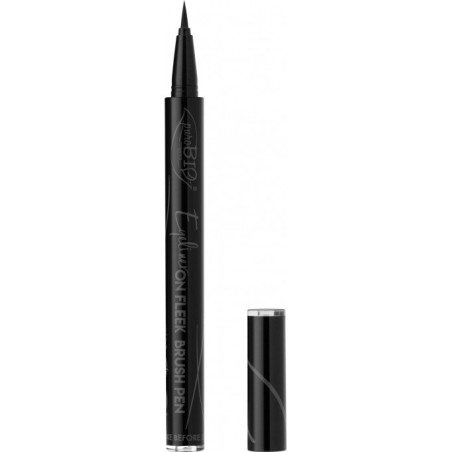 Purobio  Eyeliner On Fleek Brush Pen  Kajal e eyeliner