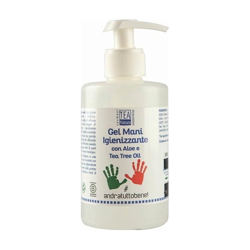 Tea Natura  Gel Mani Igienizzante con Aloe e Tea Tree Oil - 300 ml  Igienizzanti Mani
