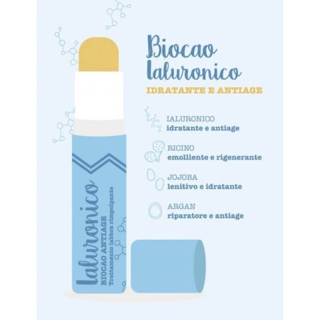 La Saponaria  Ialuronico - Biocao Anti-age, Protettivo e Nutriente  Cura delle Labbra
