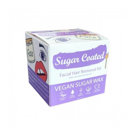 Sugar Coated  Kit ceretta viso con olio essenziale di lavanda  Epilazione