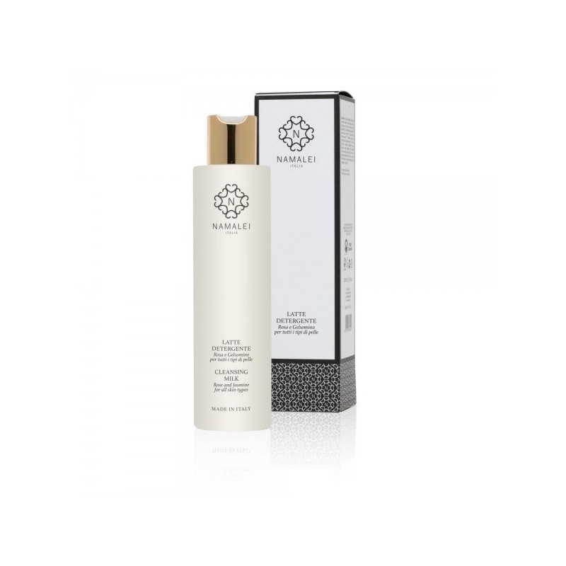 Namalei  Latte Detergente Delicato con Rosa e Gelsomino  Detergente viso