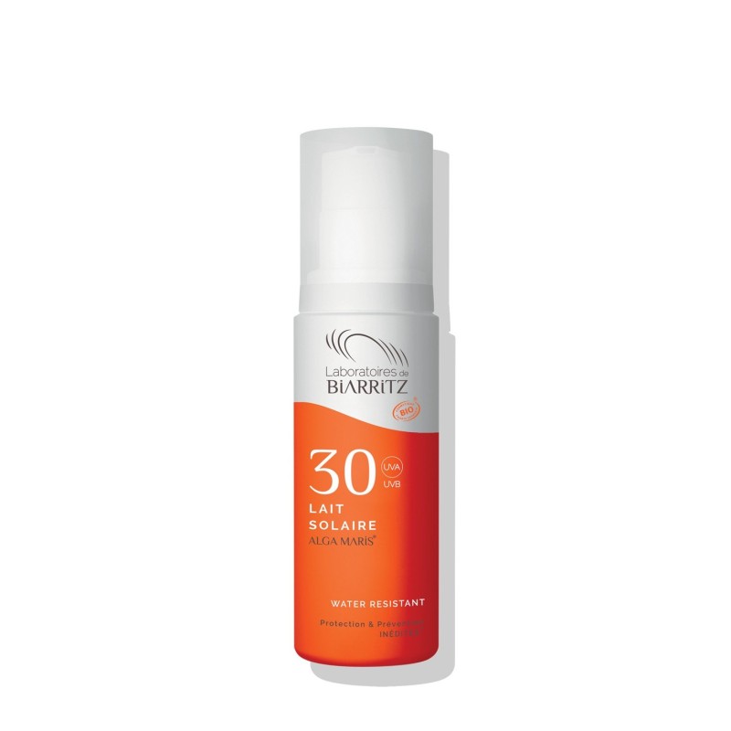 Laboratoires de Biarritz  Latte Solare Bio con Filtro Minerale - SPF 30  Protezione Solare bio
