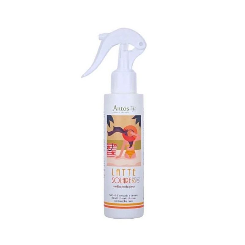 Antos Cosmetici  Latte solare naturale - SPF 30 Media protezione  Protezione Solare bio