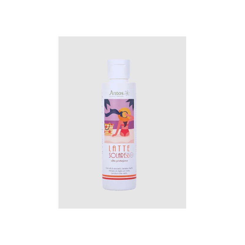 Antos Cosmetici  Latte solare naturale - SPF 50 alta protezione  Protezione Solare bio