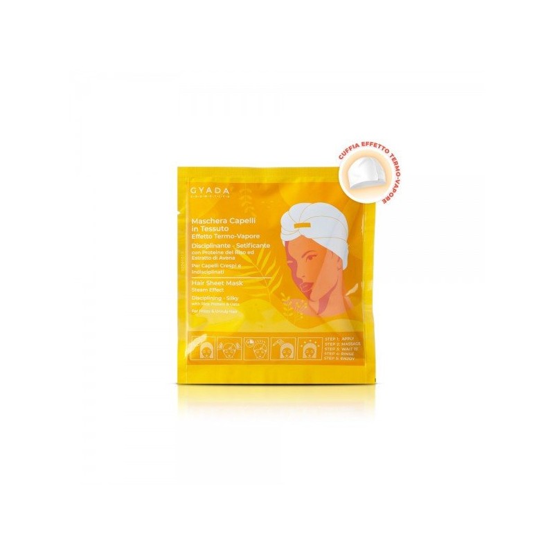 Gyada Cosmetics  Maschera Capelli in Tessuto n.3 - Disciplinante e Setificante  Maschere
