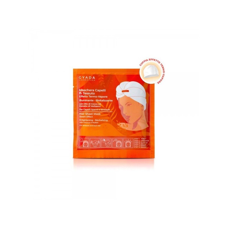 Gyada Cosmetics  Maschera Capelli in Tessuto n.6 - Illuminante e Rivitalizzante  Maschere