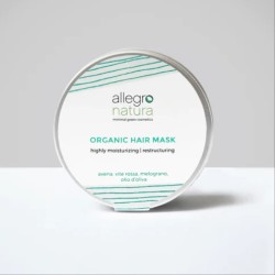 Allegro Natura  Maschera Capelli Ristrutturante con Vite Rossa e Melograno  Maschere