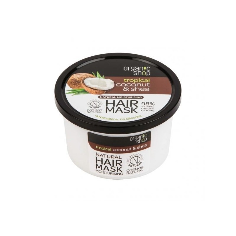 Organic Shop  Maschera per Capelli Idratante con Cocco e Karitè  Maschere