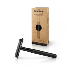 Bambaw  Rasoio di Sicurezza in Metallo - Nero  Rasatura e Styling Barba