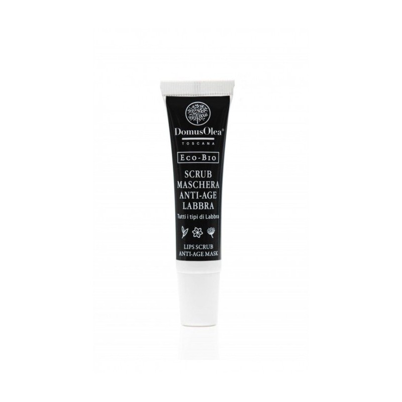 Domus Olea Toscana  Scrub Maschera Antiage, Esfoliante e Levigante per Labbra  Cura delle Labbra