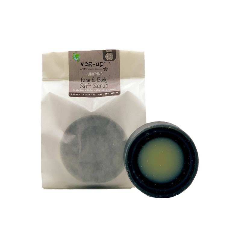 Bewell Green  Scrub Solido Viso e Corpo - Purificante  Cosmetici solidi per la skincare