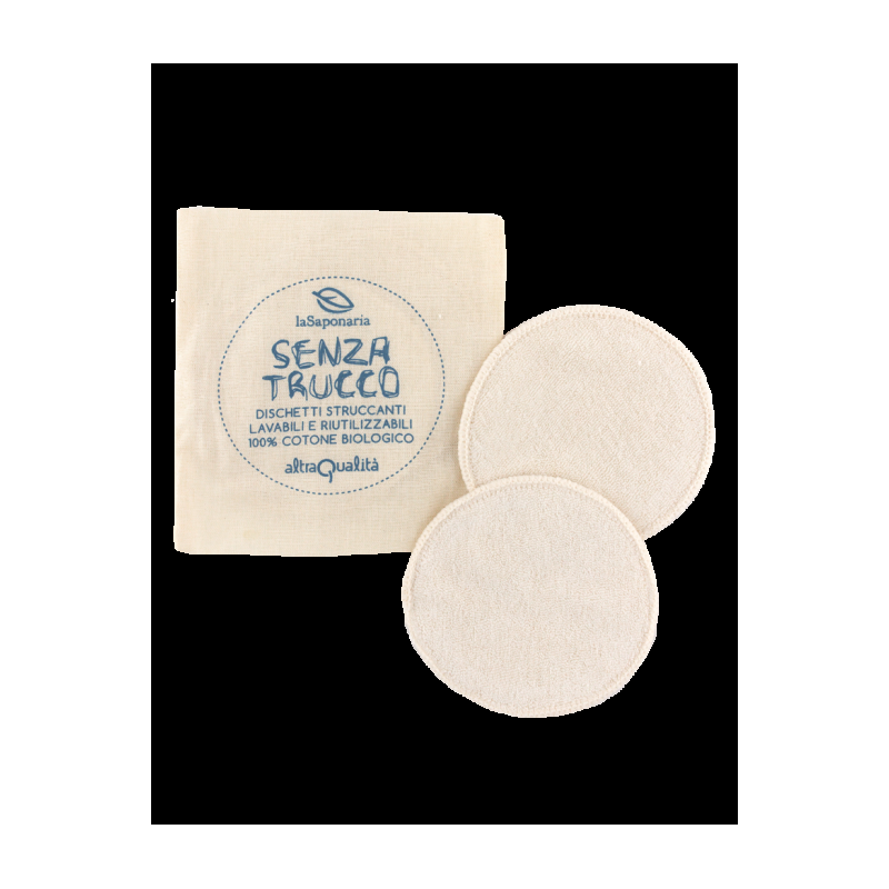 La Saponaria  Set Dischetti Struccanti Ecologici e Solidali  Spugne e Accessori Viso