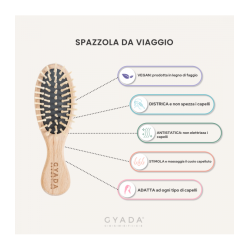 Gyada Cosmetics  Spazzola da Viaggio per Capelli - Limited Edition  Spazzole e Phon