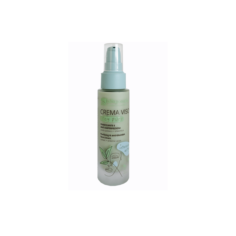 La Saponaria  Stay Pure - Crema Viso Purificante per Pelli Grasse  Crema viso