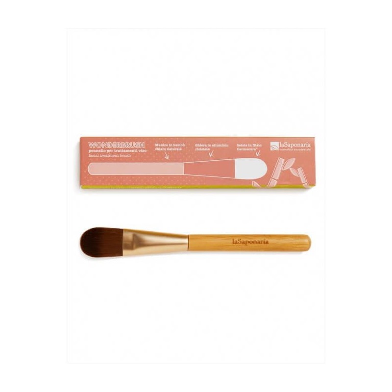 La Saponaria  Wonder Brush - Pennello in Bambù per Maschere e Trattamenti Viso  Spugne e Accessori Viso