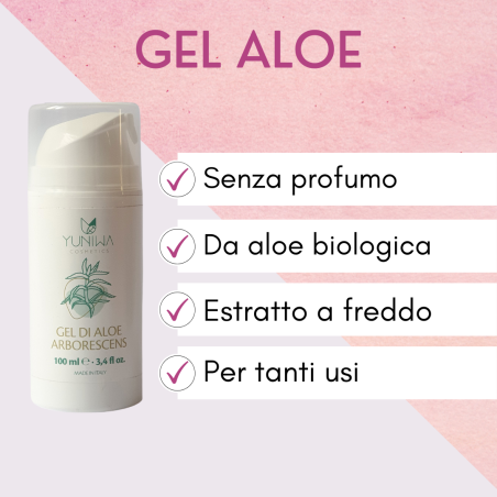 Yuniwa Cosmetics  Gel di Aloe Arborescens  Estratti