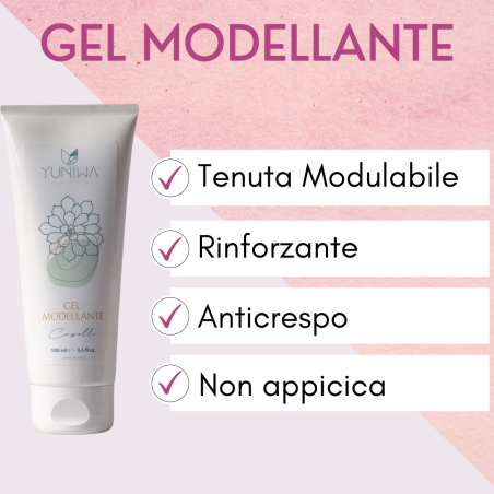 Yuniwa Cosmetics  Gel Modellante per Capelli - 100 ml  Styling