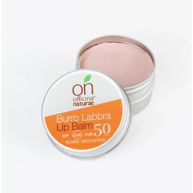 Officina Naturae  Burro Labbra Solare SPF 50  Protezione Solare bio