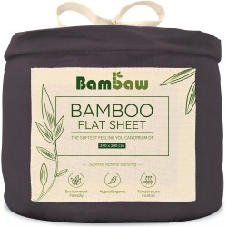 Bamboo Silk Top Sheet - Charcoal