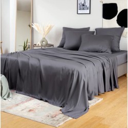 Bamboo Silk Top Sheet - Charcoal