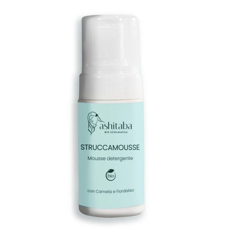 Ashitaba  Mousse Detergente Viso - Struccamousse  Detergente viso