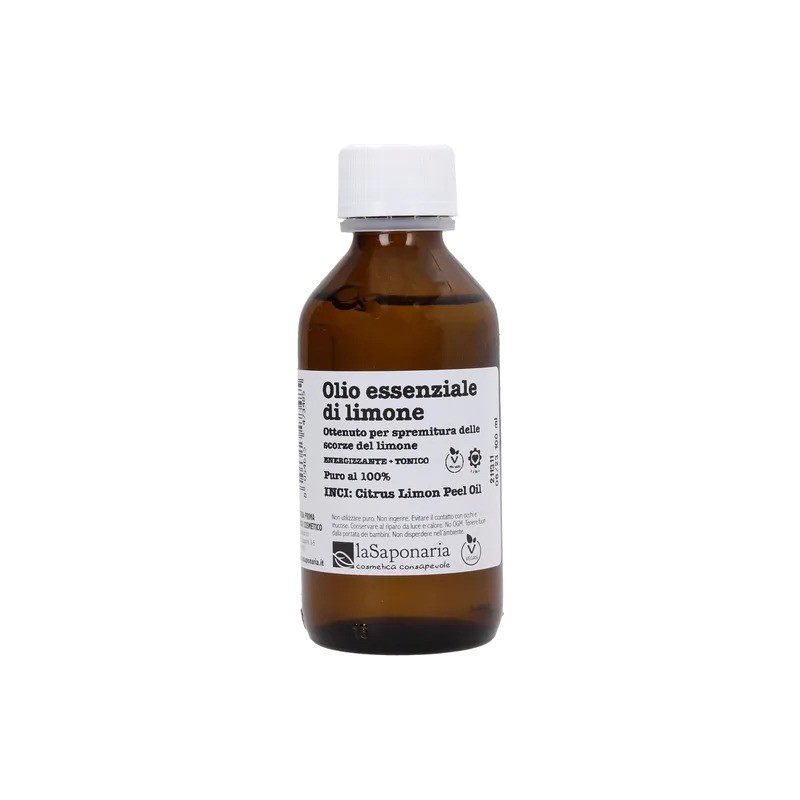 La Saponaria  Olio essenziale di Limone 100 ml  Oli Essenziali