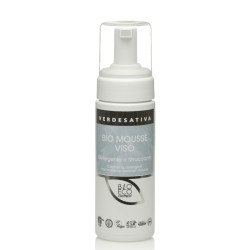 Verdesativa  Bio Mousse Viso: Detergente Struccante Delicato e Purificante  Detergente viso