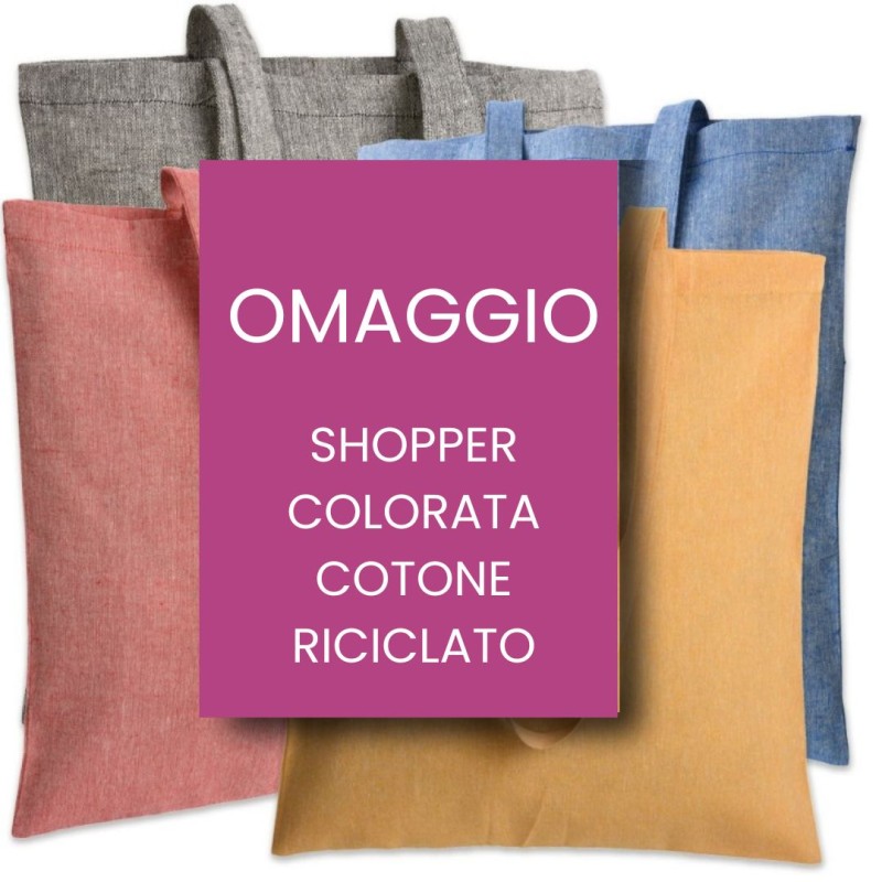 OMAGGIO Shopper in Tela Colorata - Stampa Assortita  Home