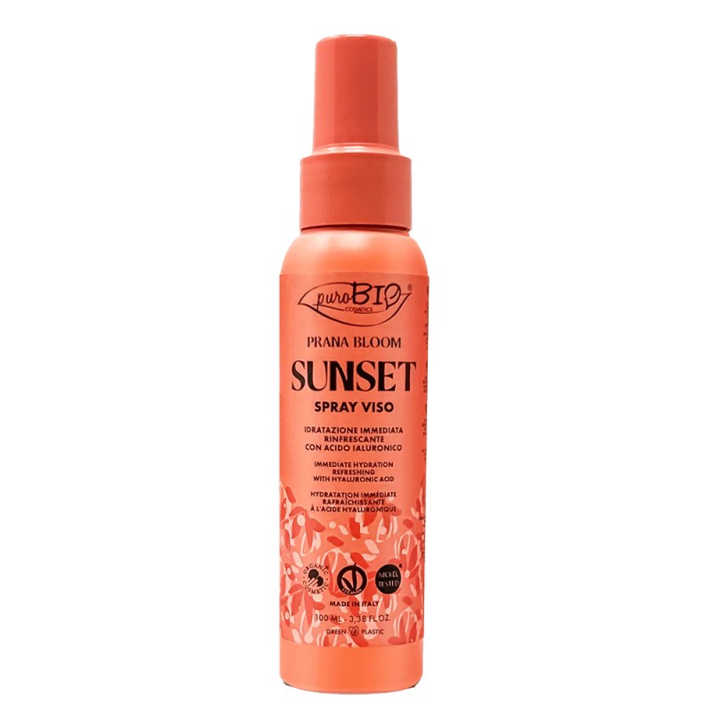 Purobio  Acqua viso rinfrescante - Prana Bloom  Olio Viso