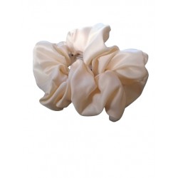 Chouchou en tissu floral noir