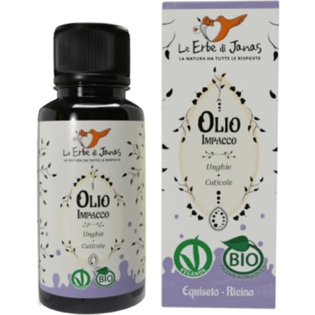 Le Erbe di Janas  Olio Impacco Unghie e Cuticole Equiseto e Ricino Bio  Cura Mani e Unghie