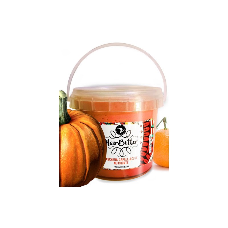 Volga Cosmetici  Maschera per Capelli Zucca Arancia  Maschere