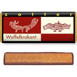Zotter  Cioccolato al Latte con Waffle Croccante  Cioccolato