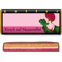 Milk Chocolate with Cherry, Hazelnut and Waffle