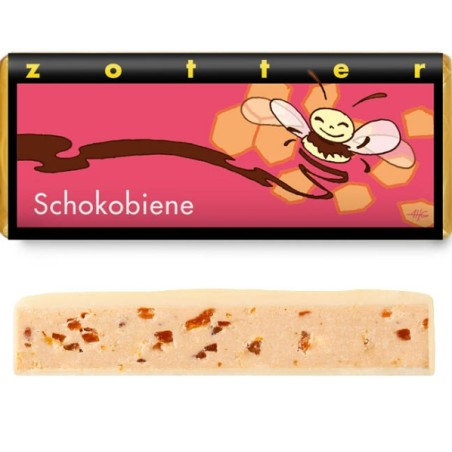 Zotter  Cioccolato Bianco con Croccantino al Miele  Cioccolato