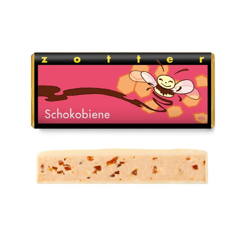 Zotter  Cioccolato Bianco con Croccantino al Miele  Cioccolato