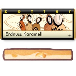 Zotter  Cioccolato Fondente con Caramello e Arachidi Caramellate  Cioccolato
