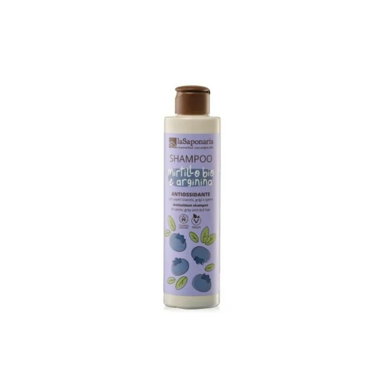 La Saponaria  Shampoo Antiossidante per Capelli Bianchi e Spenti  Shampoo