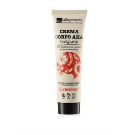 La Saponaria  Crema Corpo Levigante AHA  Creme Corpo Bio