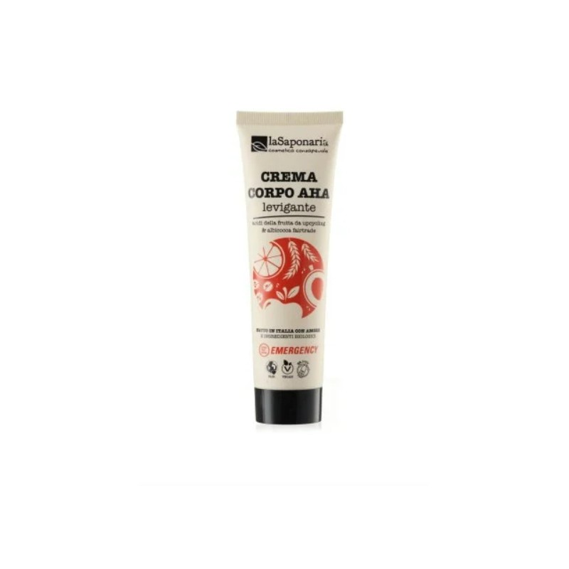 La Saponaria  Crema Corpo Levigante AHA  Creme Corpo Bio